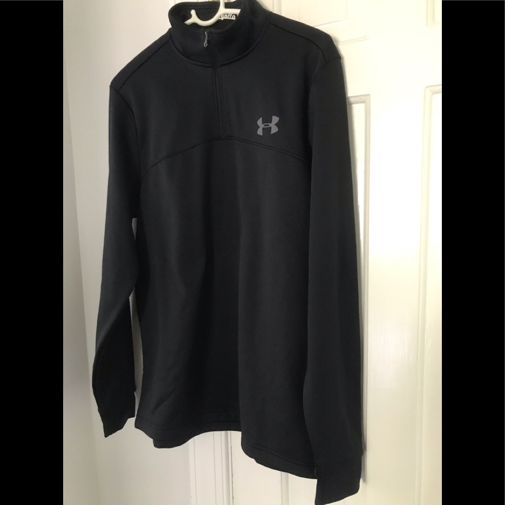 Under Armour fleece 1/4 zipper men black S medium